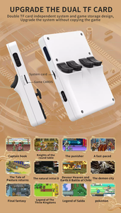 オープンソースのハンドヘルドゲームプレーヤーアップグレードバージョンHDIPSノスタルジックハンドヘルドPSPジョイスティックアーケードゲームコンソール