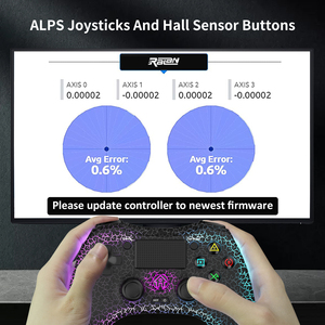 RALAN売れ筋ワイヤレスBTハンドルP05プログラミングTVジョイスティックPS4ゲームパッド用LED付き - Product Image 4