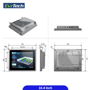 Ventas directas de fábrica Intel 4th Tableta integrada montada en la pared IP65 Impermeable Industrial Todo en uno Panel de pantalla táctil PC - Product Image 2