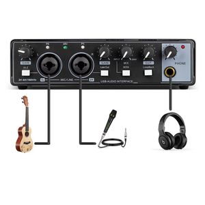 Interfaz de Audio USB para grabación de ordenador, 24 bits, 96kHz, Podcasting, Plug And Play, sin ruido - Product Image 5