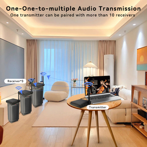 Low Latency Wireless Audio <strong>Receiver</strong> Rca <strong>Outputs</strong> Black 2.4g Transmitter <strong>Receiver</strong> - Product Image 3