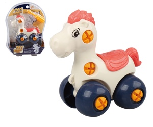 STEM Customized Kids DIY Educational Mini Sliding Car Model Games Sets Building Assemble Plastic <strong>Toys</strong> From China - Product Image 1