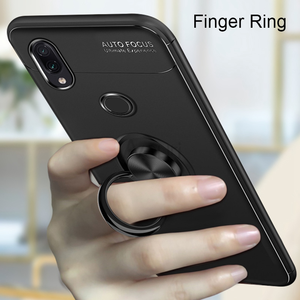 Metal halka telefon kılıfı için Huawei P10 P20 P30 P40 Lite E P40 Pro artı Nova <span class=keywords><strong>2</strong></span> 2i 3 3i 5T y9S Y6 Y7 Y9 başbakan 2019 kapak kılıf Coque
