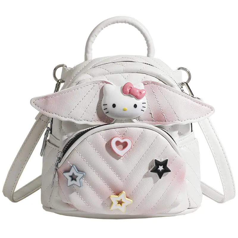 Sanrioed Cinnamoroll Kuromi My Melody ransel kecil Mini lucu untuk anak-anak luar ruangan tas penyimpanan tahan air portabel