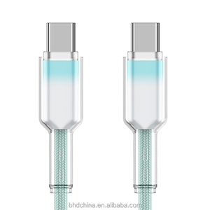 <span class=keywords><strong>2025</strong></span>流行水晶提示快速充电<span class=keywords><strong>usb</strong></span> c电缆c型电线支持定制标志包装耐用编织数据线