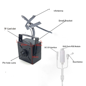 5G 2,4G Dual Wifi Poe Starlight imx415 4K 8MP Pin Hole Cube Square Mini Cámara IP para la industria forense UIntelligent Retail