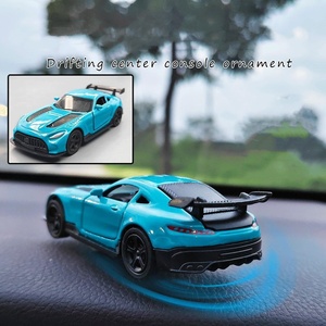 新しいダイナミックカーモデル合金およびカーボンファイバーLEDカバーインテリアキット用ドリフトカーコンソールオーナメント回転機能付き - Product Image 3