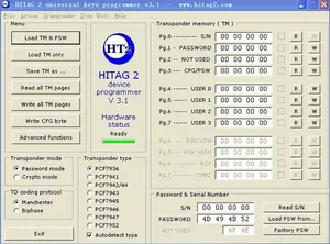 HITAG 2 Transponder universale Immo Remote Read PIN VIN <span class=keywords><strong>Hitag2</strong></span> HITAG-2 <span class=keywords><strong>V3.1</strong></span> versione chiave automatica programmatore OBD2 strumento di diagnostica per Auto