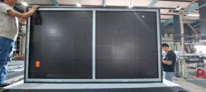 T Prism PET Crystal UST ALR Pantalla de proyector de marco fijo Pantalla de proyección de pared de 120 pulgadas para proyector de tiro ultracorto - Product Image 4
