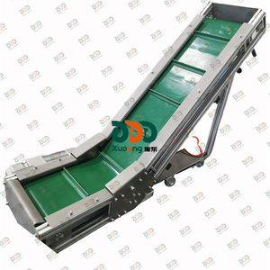 Sistemas transportadores de cadena de grado alimenticio Sistema transportador de correa de cadena resistente para carga/descarga Logística de clasificación automatizada
