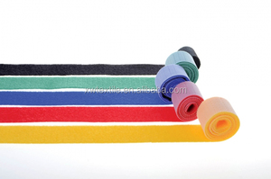 Venta caliente tamaño personalizado multicolor multifunción gestión de cables Uso de jardinería ajustable espalda con espalda gancho y cinta de bucle - Product Image 3