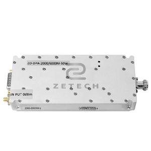 Módulo amplificador de potencia de banda ultra ancha Nuevo amplificador de potencia RF de 2000-6000MHz con corriente de trabajo DC 32V 8A