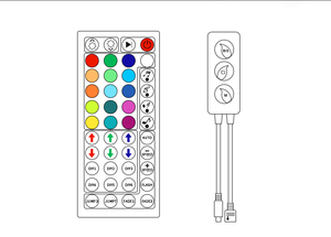 Bluetooth RGB контроллер и инфракрасный музыкальный пульт дистанционного управления 6A Светодиодная лента диммер ручное управление освещением - Product Image 4