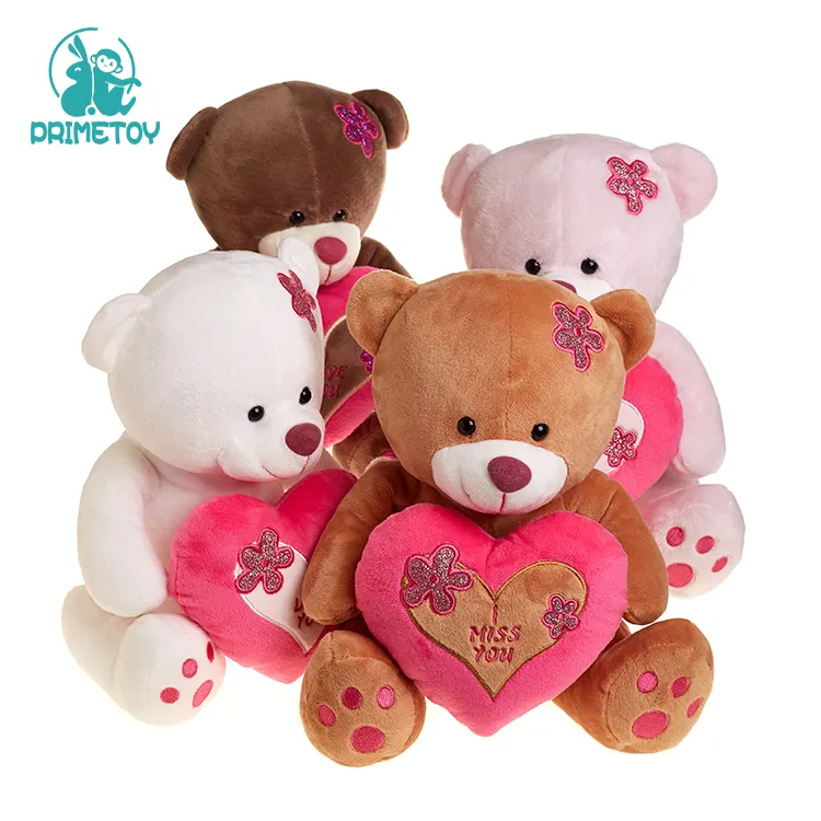 Großhandel kaufen Valentinstag Teddybären Ich liebe dich Teddybär Plüsch tier mit rotem Herzen