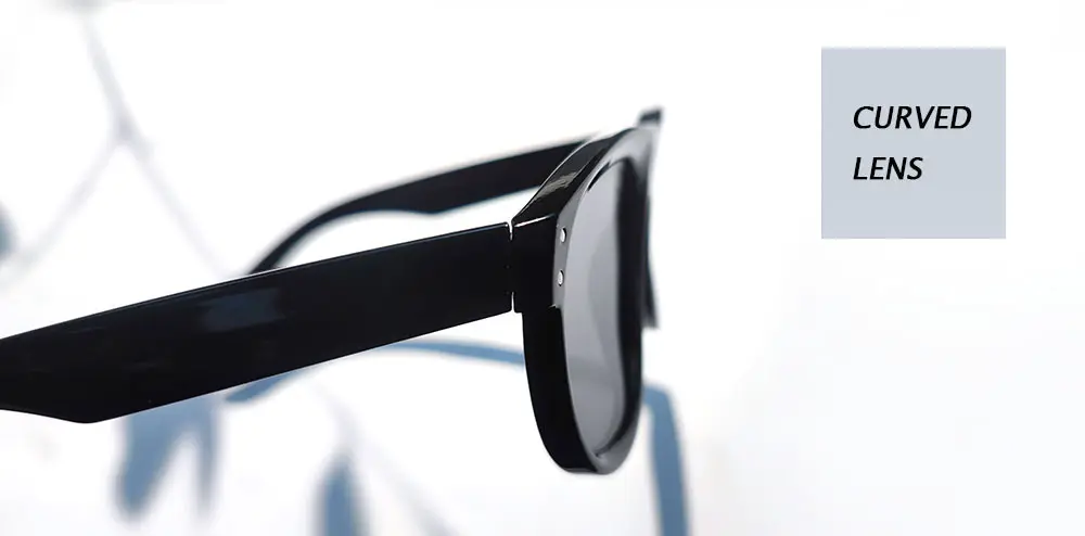 Óculos de sol vintage com moldura de plástico para mulheres e homens, óculos de sol côncavos com logotipo personalizado, novidade da moda, novidade de 2024