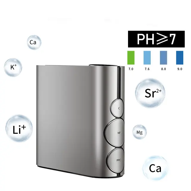 IMRITA 5 etapas hogar 800 GPD Filtre a Eau UV filtro de agua minerales alcalinos RO sistema purificadores de agua para beber en el hogar