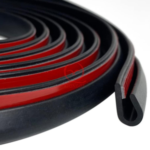 ยางรถยนต์ EPDM / PVC รูปตัว U แถบปิดขอบตู้แถบปิดผนึกโต๊ะกระจกแถบยางป้องกันขอบกันกระแทก - Product Image 1