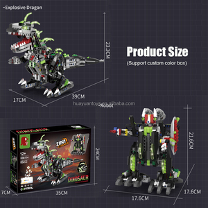 Simulation Deformable Electric RC Building Blocks Dinosaur Robot <strong>Assemble</strong> Toy Set with APP <strong>Programming</strong> Gravity Induction Control - Product Image 6