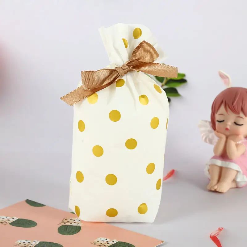 Bolsa con cordón de dibujos animados para niños, embalaje, regalo de Navidad, juguete para decorar dulces, fiesta familiar