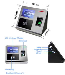 F7 Biometric Face Recognition Fingerprint Time Attendance and Access Control - Product Image 6