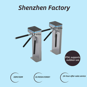 Zento High Security 304 Edelstahl-Gesichts erkennung QR-Code-Zugangs kontroll system 3-Arm-Stativdrehkreuz für Büro und Fitness studio - Product Image 4