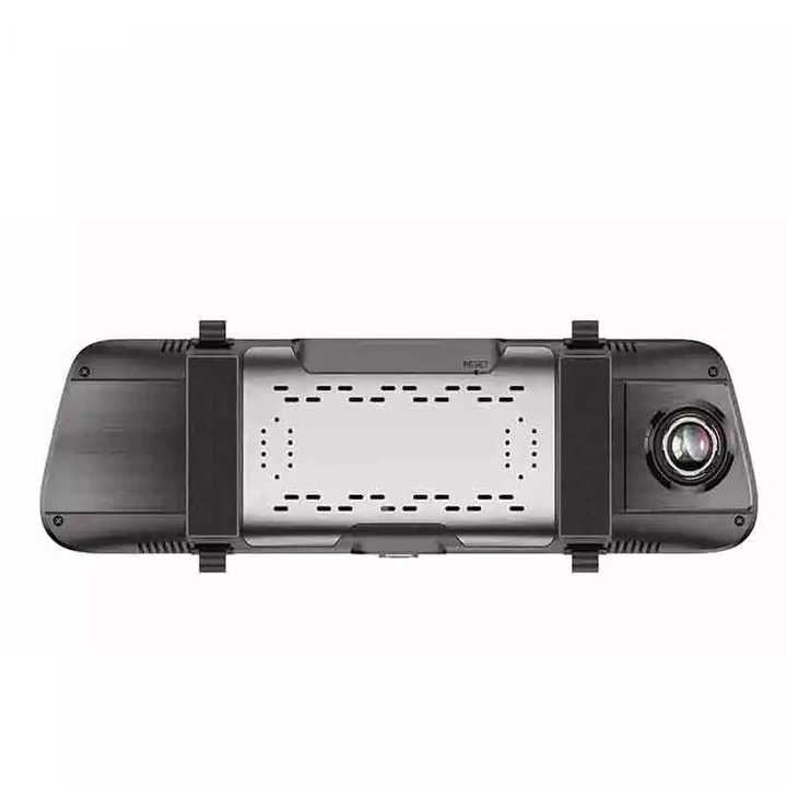 Kamera Dasbor Lensa Ganda Layar Sentuh 10 Inci, Kamera Perekam Video Dvr 2019 P Cermin Media Stream HD 1080