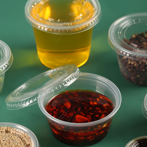 Rõ Ràng 1Oz 2Oz 3Oz 4Oz 5Oz Dùng Một Lần Nhỏ Nhựa Cốc Đậu Nành Để Đi Nồi Đi Đi Nhựa PP Nước Sốt Container - Product Image 1