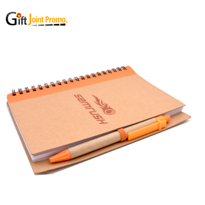 Spiral <strong>Notebook</strong> Wholesale Brown Kraft Paper Spiral <strong>Notebook</strong> <strong>With</strong> Pen <strong>Notebook</strong> Printing Custom - Product Image 2