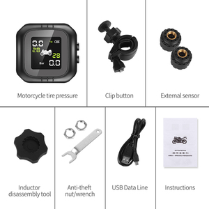Sistema de supervisión de presión de neumáticos TPMS 2, sensores externos para motocicleta TPMS, novedad - Product Image 4