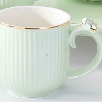 Crystal green cups (6 individual cups)