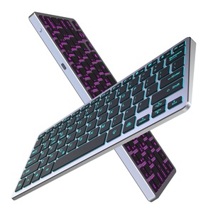 Nuovo LED ricaricabile tastiera Wireless portatile muta da ufficio portatile traslucenza Tablet tastiera posteriore Pc - Product Image 3