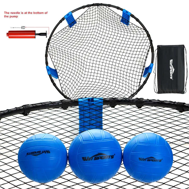 Bán Buôn Tùy Chỉnh Sân Sau Ngoài Trời Smash Bóng Vòng Net Bãi Biển Bóng Trò Chơi Thiết Lập Strikeball 3 Bóng Trò Chơi Bóng Chuyền Spike Trò Chơi