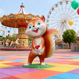 Đáng Yêu Phim Hoạt Hình Sóc Bức Tượng Vui tươi Nhựa Điêu Khắc Nghệ Thuật Trang Trí Nội Thất Cho Vườn Công Viên Phòng Khách Lễ hội Trang Trí Quà Tặng Ý Tưởng - Product Image 2