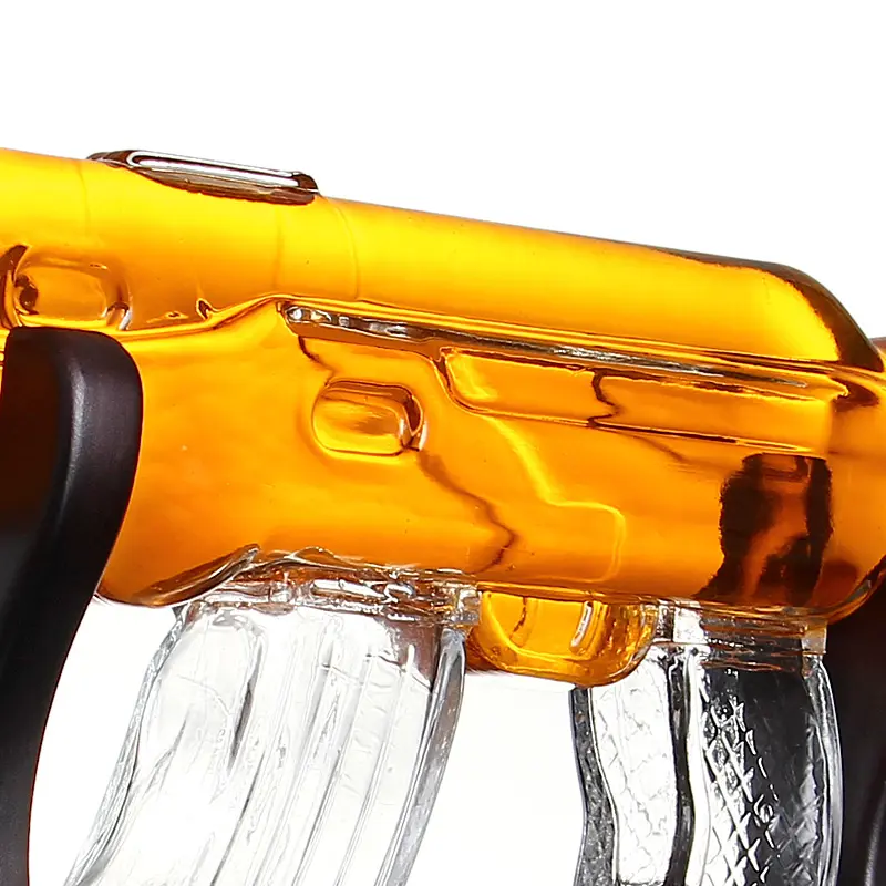 Hot Sale Whisky Glas Dekan ter Mund geblasen AK 47 Pistole Whisky Dekan ter Form personal isierte Dekan ter Glas