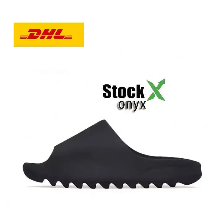 Commercio all'ingrosso fabbrica scarpe da uomo di alta qualità con scatola Eva scivoli pantofole per gli uomini donna onice diapositive di colore Yey pantofole