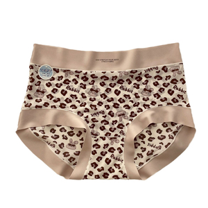Novo Produto Hot Sale Mulheres Impresso Leopard <span class=keywords><strong>One</strong></span> Piece Seamless Bikini <span class=keywords><strong>G</strong></span>-<span class=keywords><strong>String</strong></span> Algodão Interior Underwear Tanga Respirável