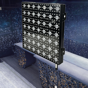 ไฟเวทีดิสโก้ LED 49x3W สีทองพร้อม441ชิ้น0.2W 3in1 RGB DMX512 RDM artnet เปล่งแสงแสดงผลพื้นหลังสีแดง - Product Image 4