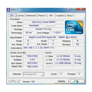Intel Core 2 quad 2.4GHz Q6600 masaüstü kullanılmış bilgisayar işlemci Cpu için - Product Image 4
