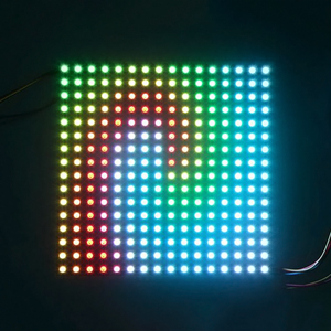 Высококачественный WS2812B светодиодный матричный модуль панели 8x8 8x32 16x16 rgb 2812 2812B Гибкая Пиксельная панель 5 В ws2812 светодиодная матрица 16x16