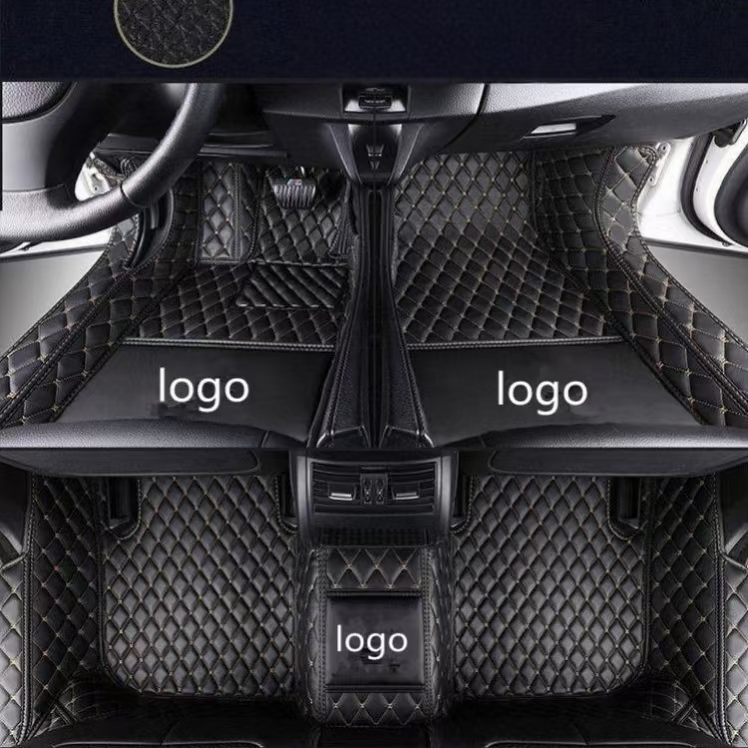 Filo beige in pelle nera