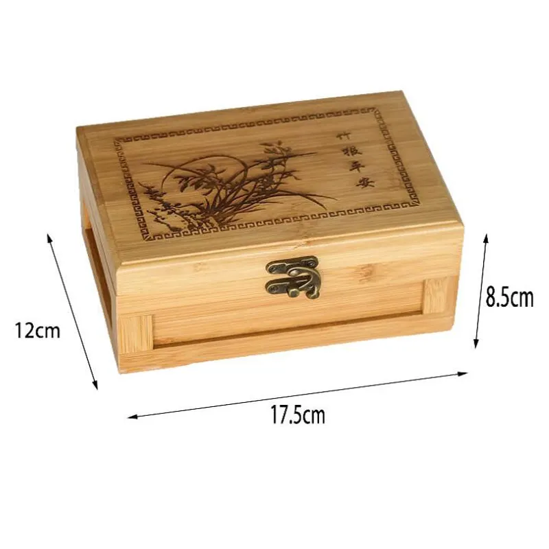 Rolling Tray Stash Box Extra Große Bambus Socken Handtuch Box