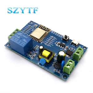 Fuente de alimentación de DC5-80V ESP8266, WiFi, módulo de relé Raspberry Pi de un solo canal, PLACA DE DESARROLLO DE ESP-12F