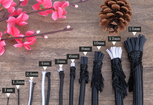 Cuerda elástica negra con núcleo de látex, cuerda de mano trenzada, cuerda elástica para prendas, etiqueta de cuerda elástica con cuentas, cuerdas listas para usar - Product Image 6