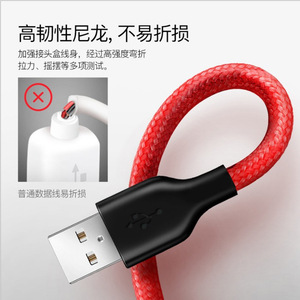 工厂高品质定制批发USB电缆1m快速充电数据传输USB充电2.1A数据线 - Product Image 2