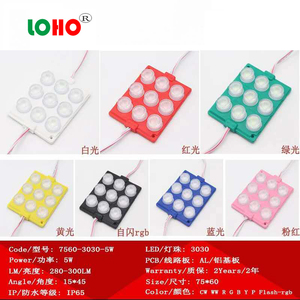 คุณภาพสูง3030 12V 24V 3W 6W 9W Led โมดูลไฟ Ip67 12V กันน้ำ Ultrasonic ฉีดแสง3030 Led โมดูล - Product Image 4