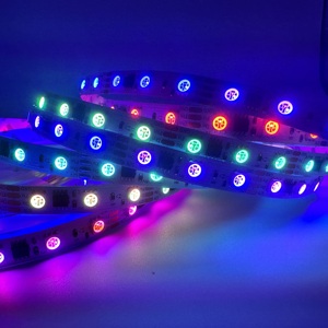 สาย LED 12V 5M IC 16703 RGB 5050 10M 60 ledsable/M นำพิกเซล1 IC 6 LEDs DC24V ยืดหยุ่นหลากสี IP20 - Product Image 4
