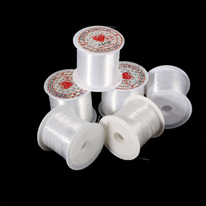 0.2-0.6毫米鱼线线透明无拉伸强力尼龙绳串珠线，用于DIY珠宝制作 - Product Image 1
