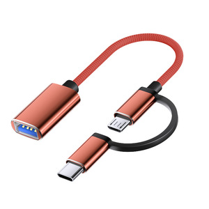 Wholesale <strong>2</strong> <strong>in</strong> <strong>1</strong> Otg Android Micro Type c Otg Adapter Type c to Usb for Mobile Phone Tablet - Product Image 3