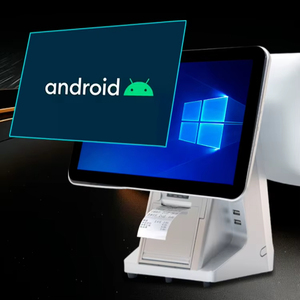 Sistema Android de pantalla táctil de doble pantalla de 15,6 pulgadas, máquina de facturación de caja registradora todo en uno, Terminal POS, Software gratuito para tienda - Product Image 2