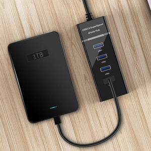 超高速5 gbps传输多4端口USB 3.0集线器，带发光二极管USB集线器3.0分离器扩展适配器，适用于电脑 - Product Image 2